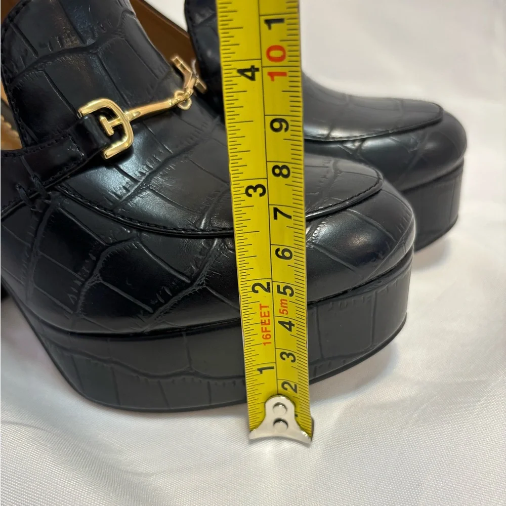 Sam Edelman Black Aretha Platform Loafer Pumps Boho Chic Women’s Size 7 - Picture 14 of 14